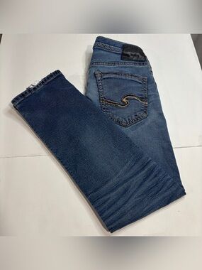 Silver Jeans Co Grayson Men Jeans 31x30 Blue Straight Leg Stretch Denim